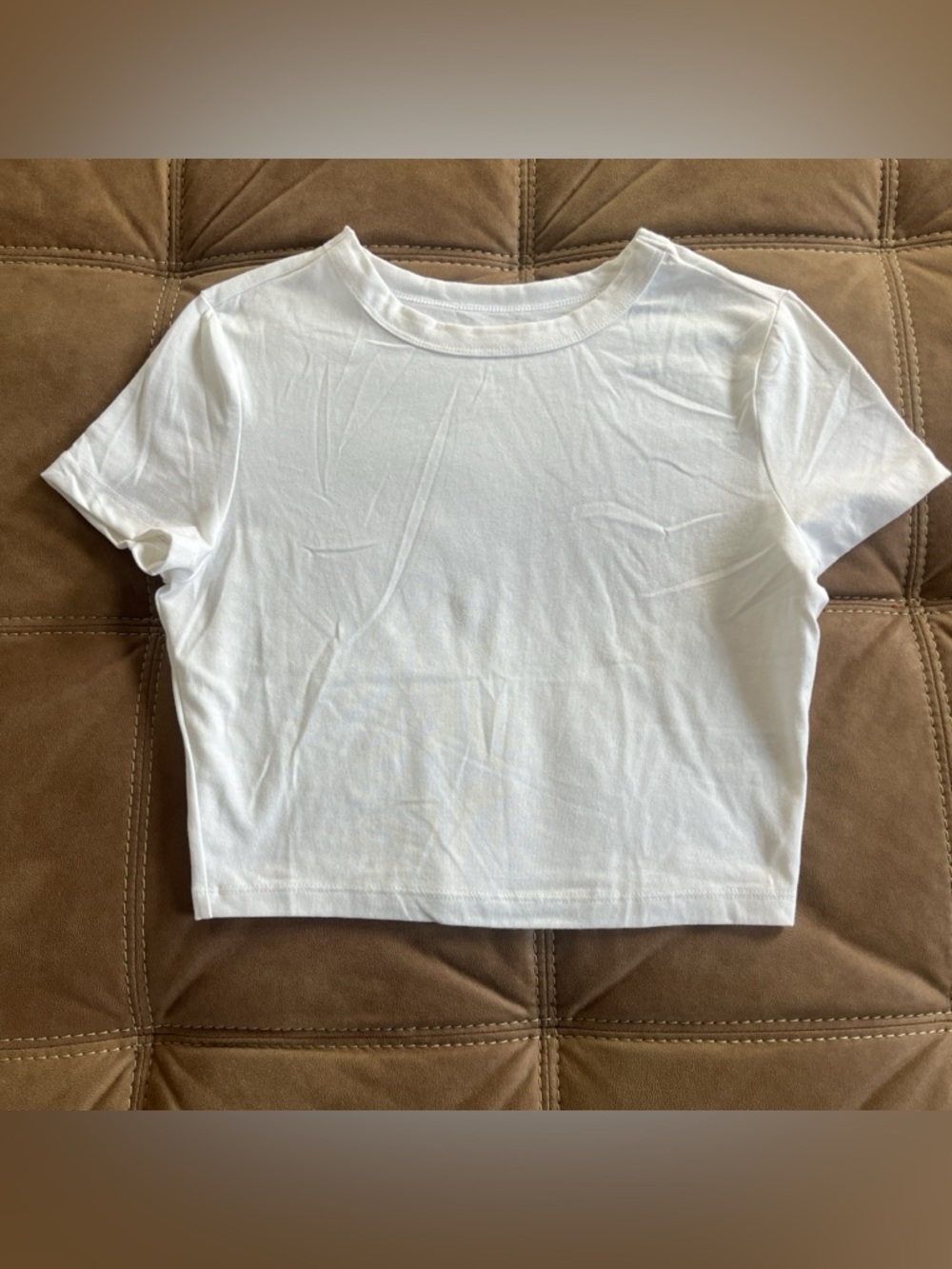 wild fable White Crewneck Crop Top